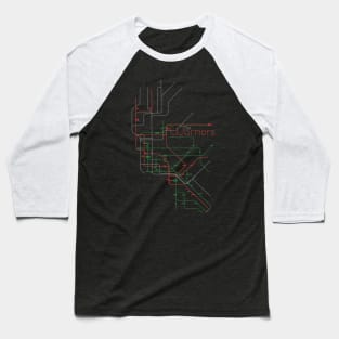 Come Out To Play-i-ay! (gray line) Baseball T-Shirt